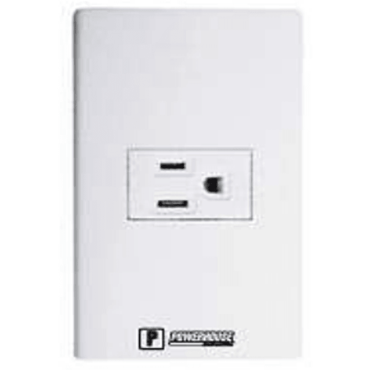 Powerhouse Electric 1 Gang Plate w/ Regular Convenience Outlet - KHM Megatools Corp.