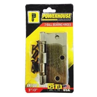 Powerhouse US5 2-Ball Bearing Hinges (Antique Brass) | Powerhouse by KHM Megatools Corp.