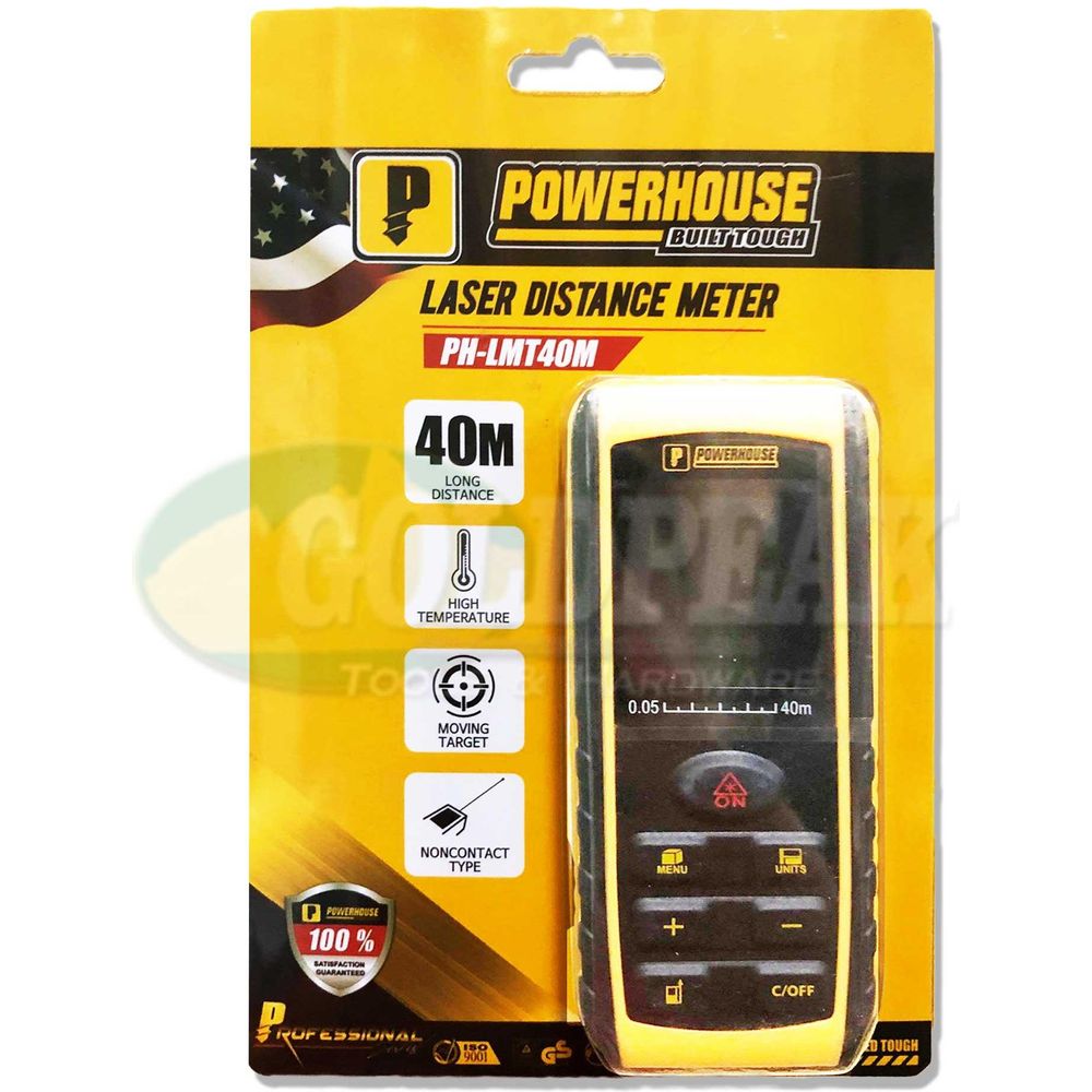 Powerhouse PH-LMT40M Laser Range finder / Distance Measurer - Goldpeak Tools PH Powerhouse