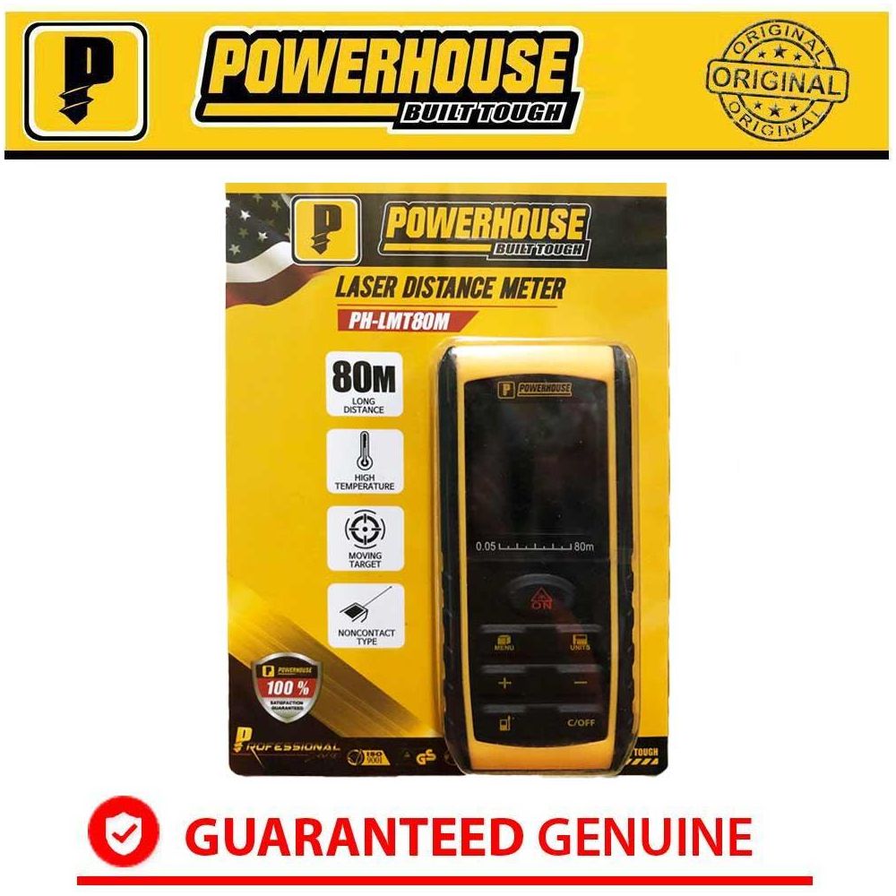 Powerhouse PH-LMT80M Laser Range Finder / Distance Measurer - Goldpeak Tools PH Powerhouse