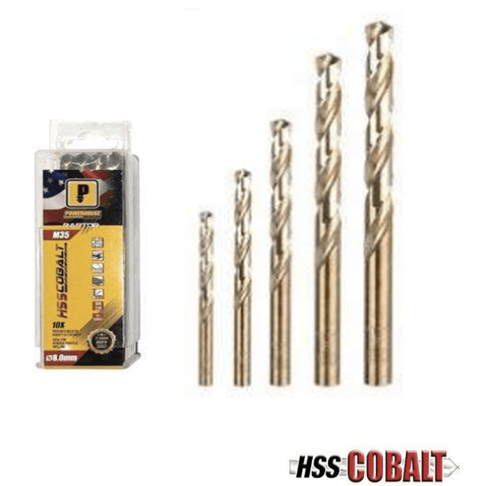 Powerhouse ANSI M35 Jobber Drill Bit Metric (Tube Pack) - KHM Megatools Corp.