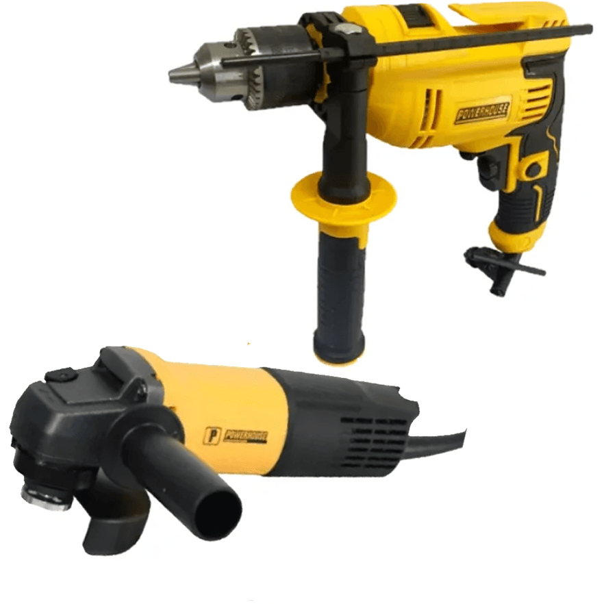 Powerhouse PH-AGID-COMBO650 Angle Grinder and Impact Drill Combo Set - KHM Megatools Corp.