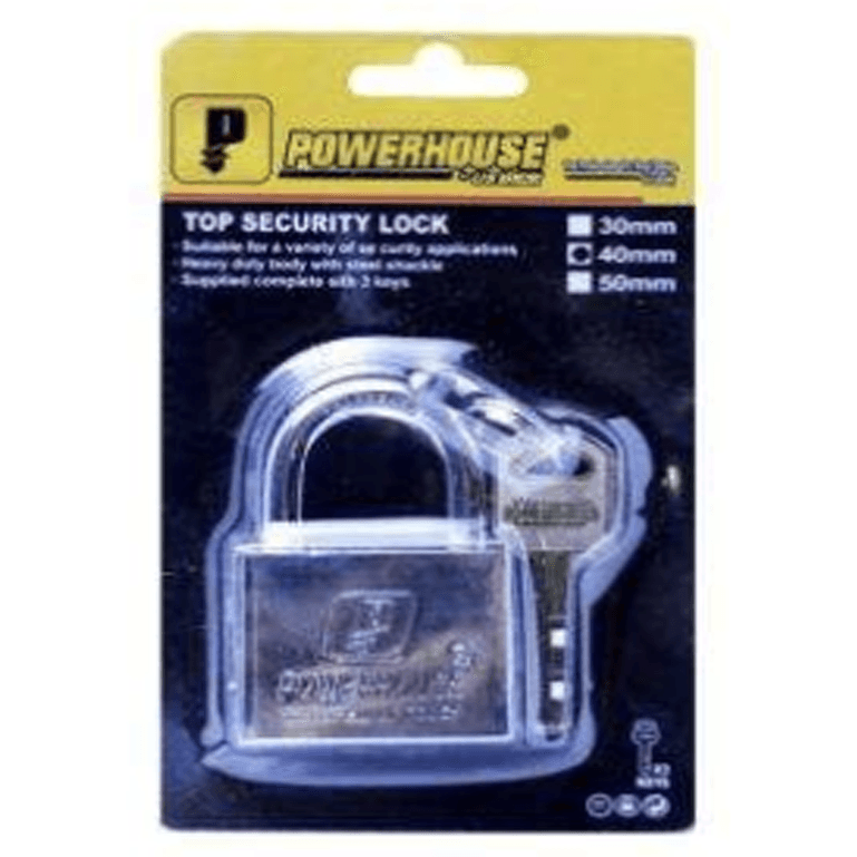 Powerhouse Top Security Padlock Short Shackle - KHM Megatools Corp.