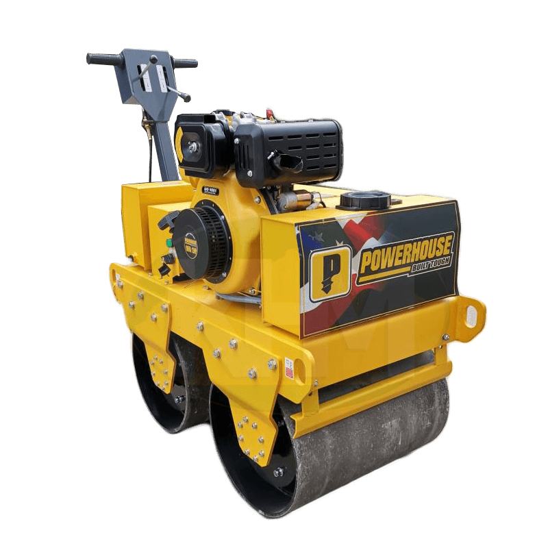 Powerhouse PHRRDD600KG-DSL 12HP Road Roller / Walk Behind Compactor 600kgs (Double Drum) - KHM Megatools Corp.