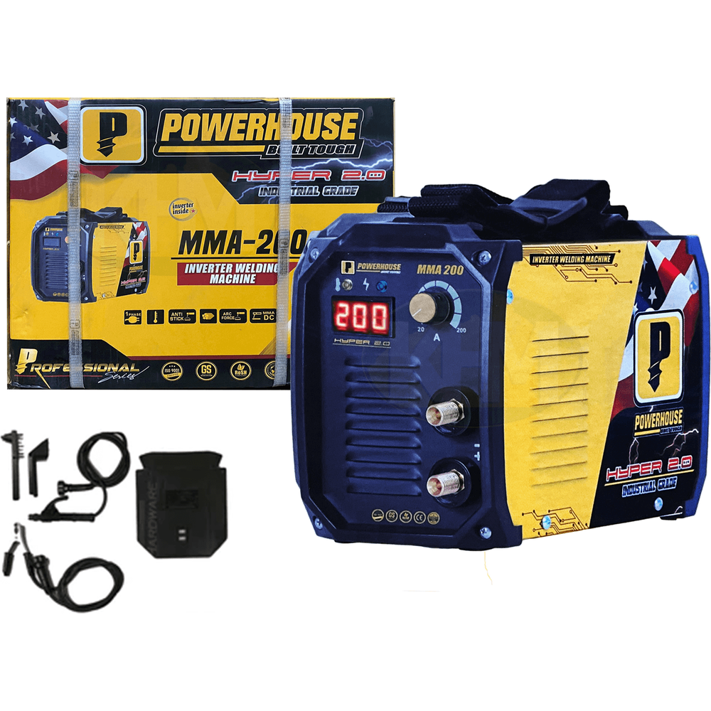 Powerhouse MMA 200 (Mini) DC Inverter Welding Machine (Hyper Series) 200A - KHM Megatools Corp.