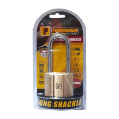 Powerhouse PH140 Solid Brass Padlock Long Shackle | Powerhouse by KHM Megatools Corp.