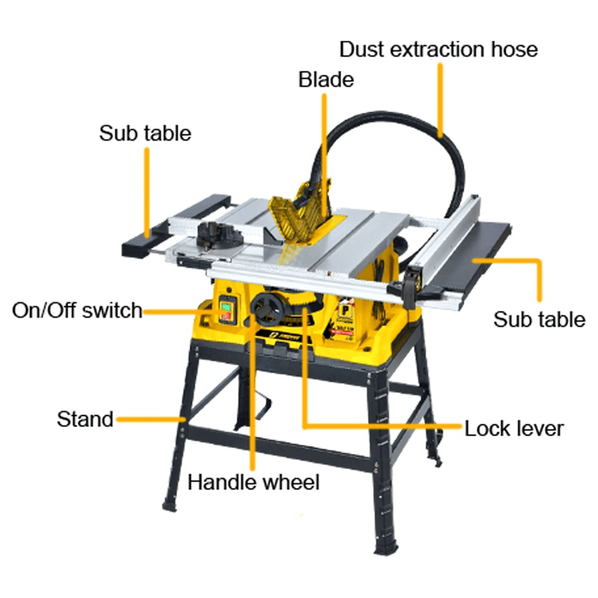 Powerhouse PH-FWTS2-10-2400HD Industrial Table Saw 10" 2400W (Workshop Grade) - KHM Megatools Corp.